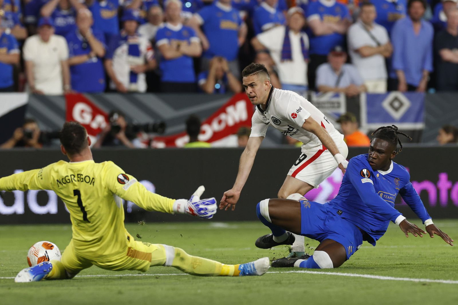 Las fotos del Eintracht-Rangers, la final de la Europa League en Sevilla