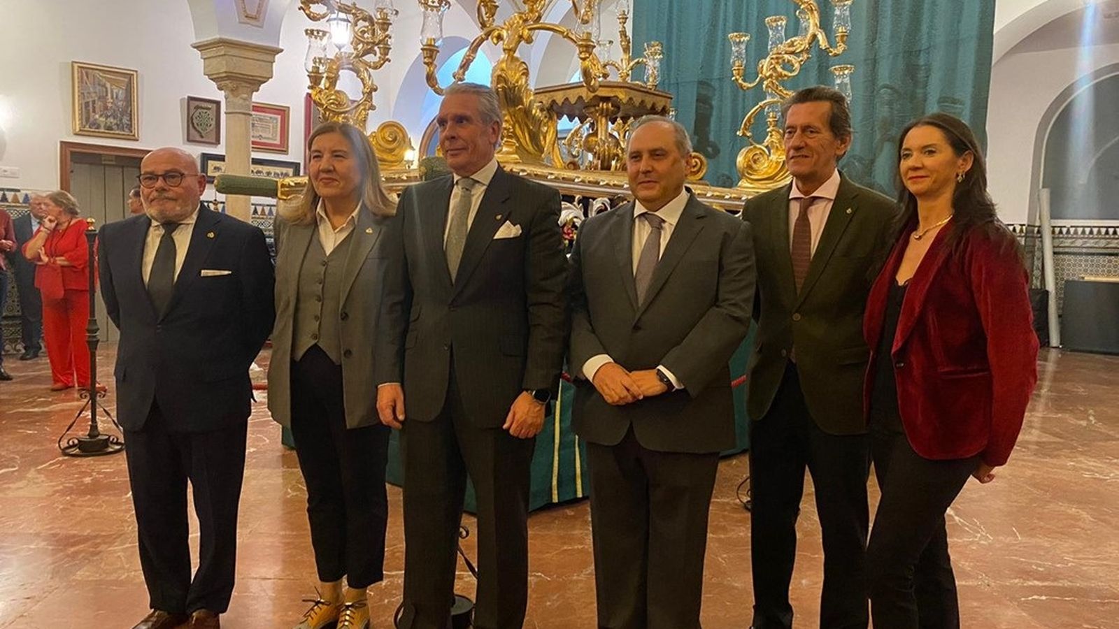 Acto de inauguración de la exposición el pasado viernes