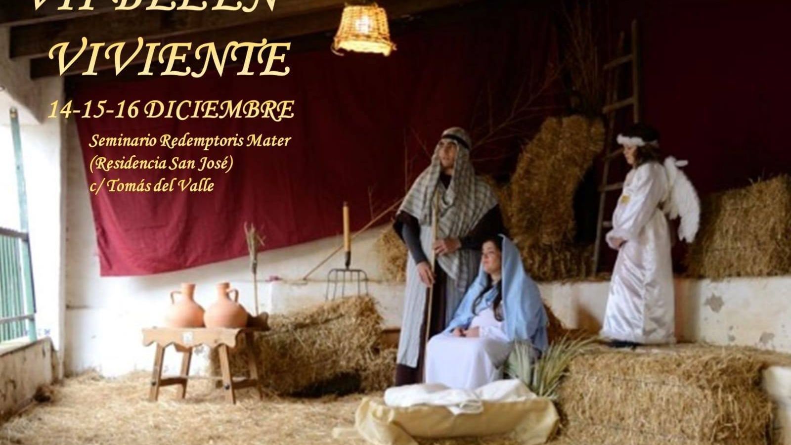 Cartel anunciador del belén viviente de Columna y Servitas.