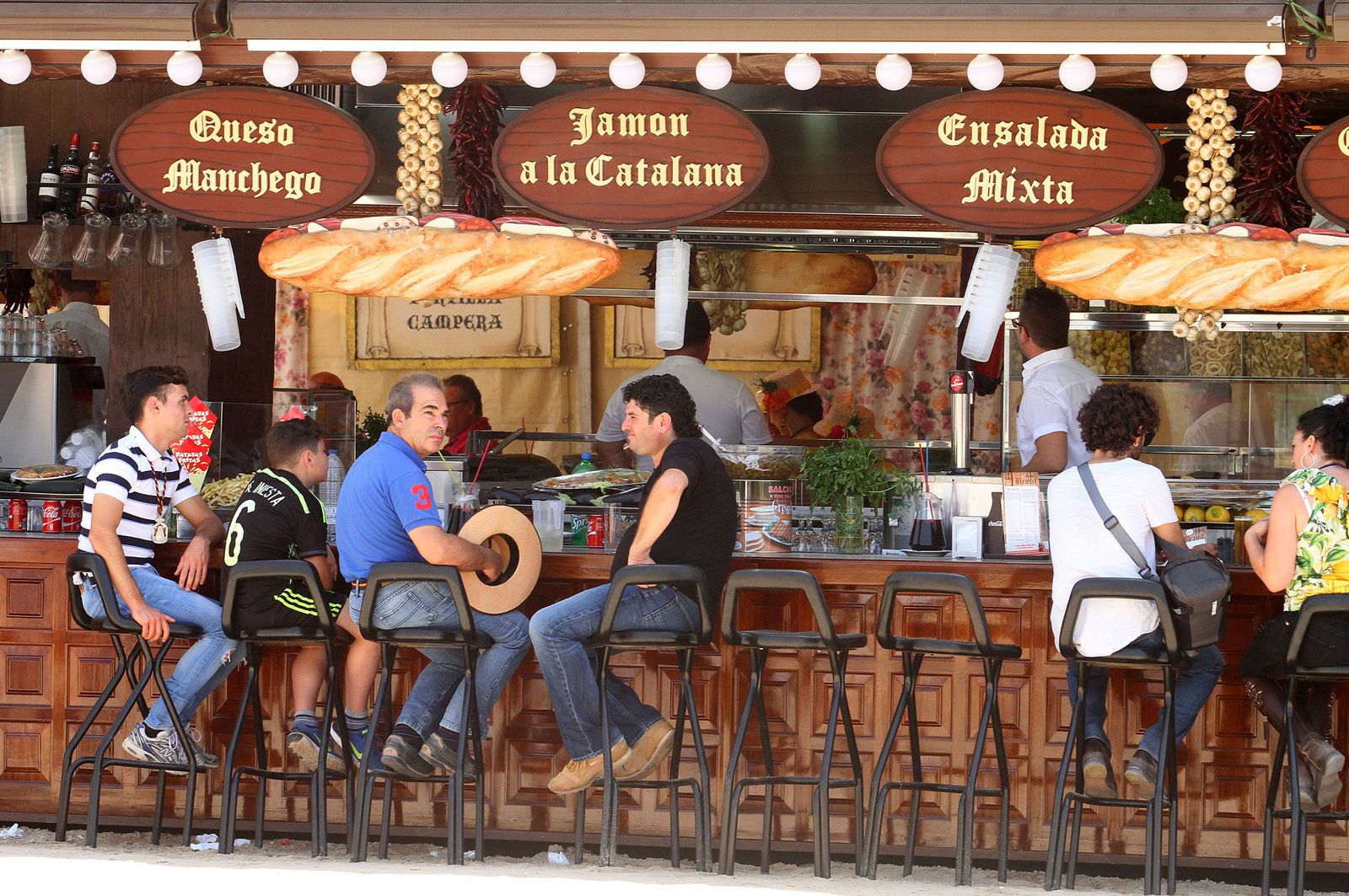 Ambiente en la aldea del Rocío.