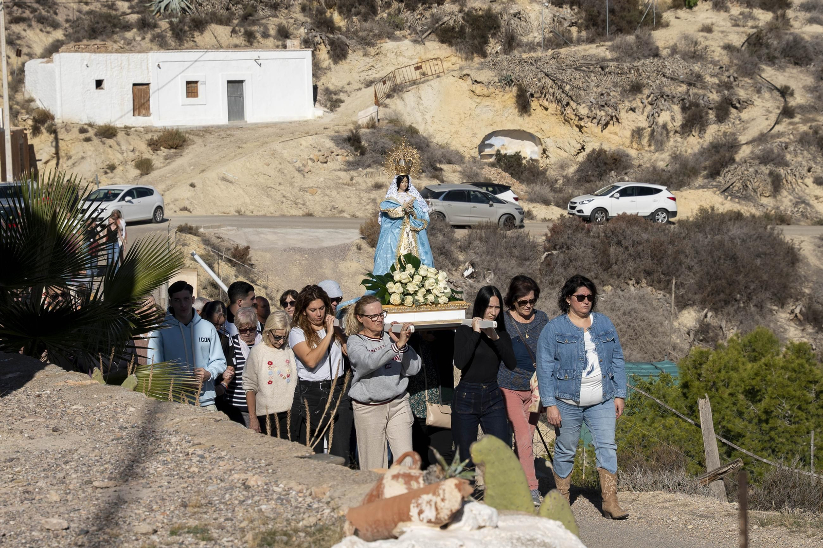 Las imágenes de la romería en Cuevas de Los Úbeda