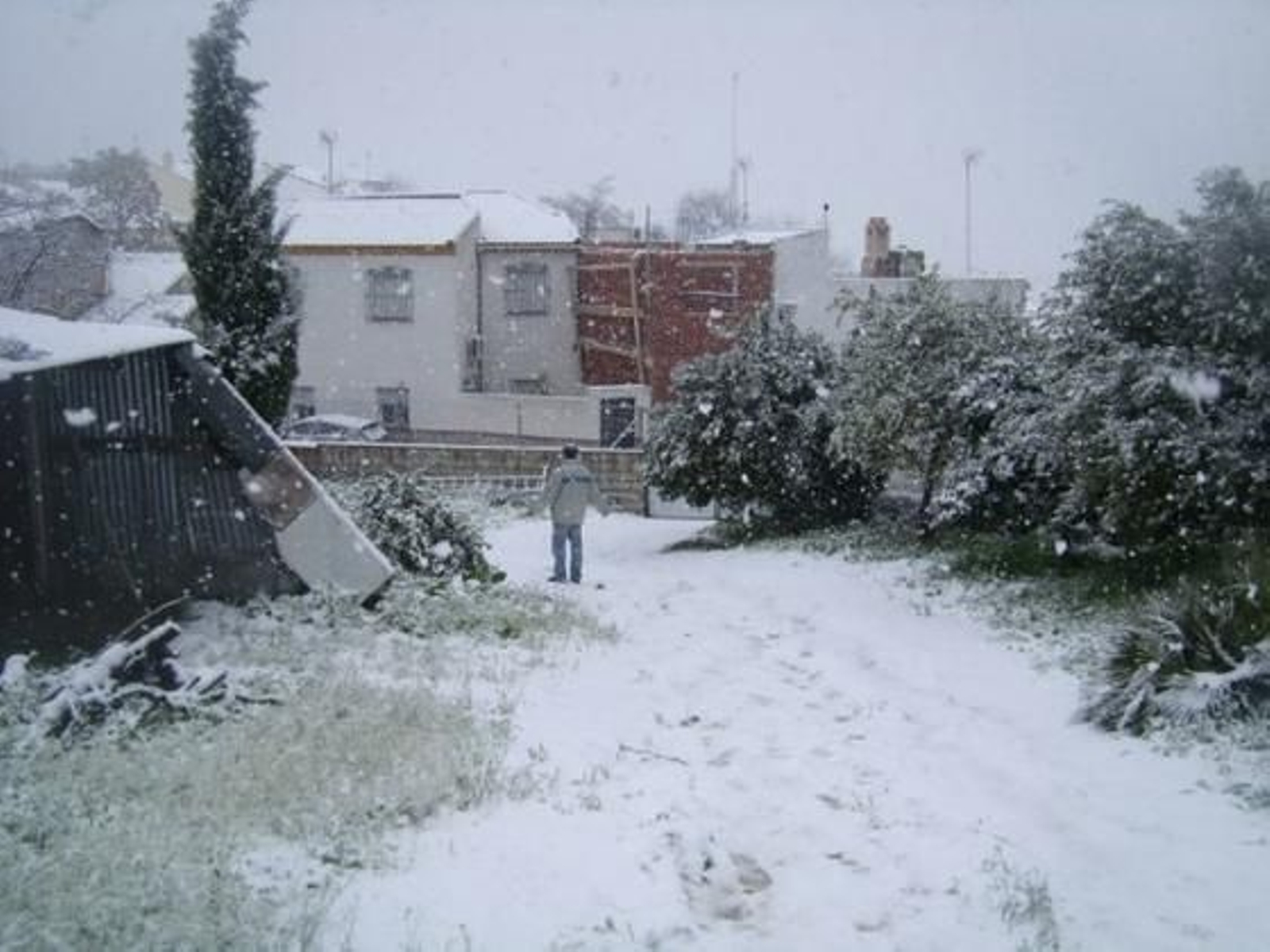 Nieve en el Castillo de las Guardas./ Rocío Gómez