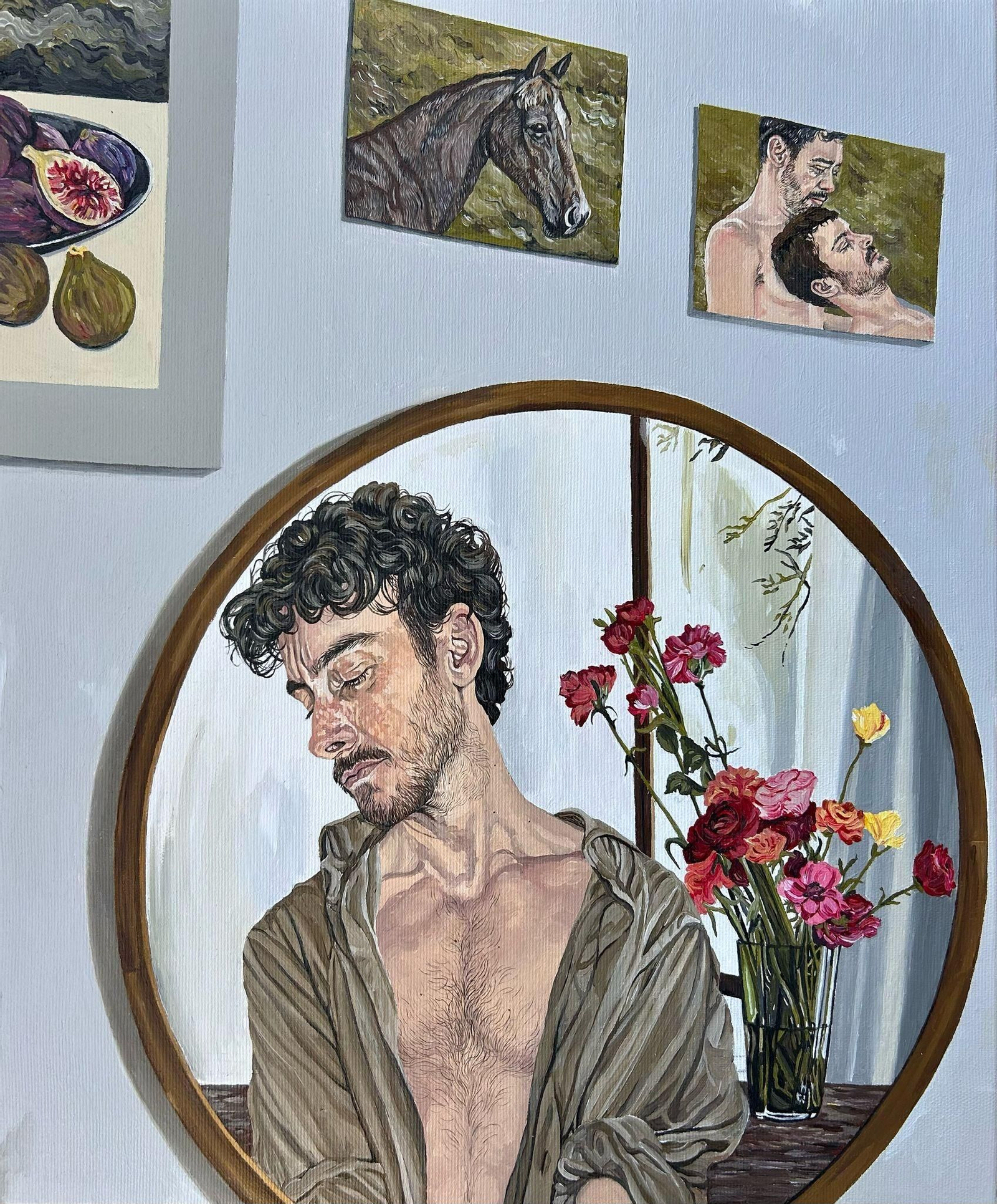 Pintura con el personal estilo de la artista de San Fernando.