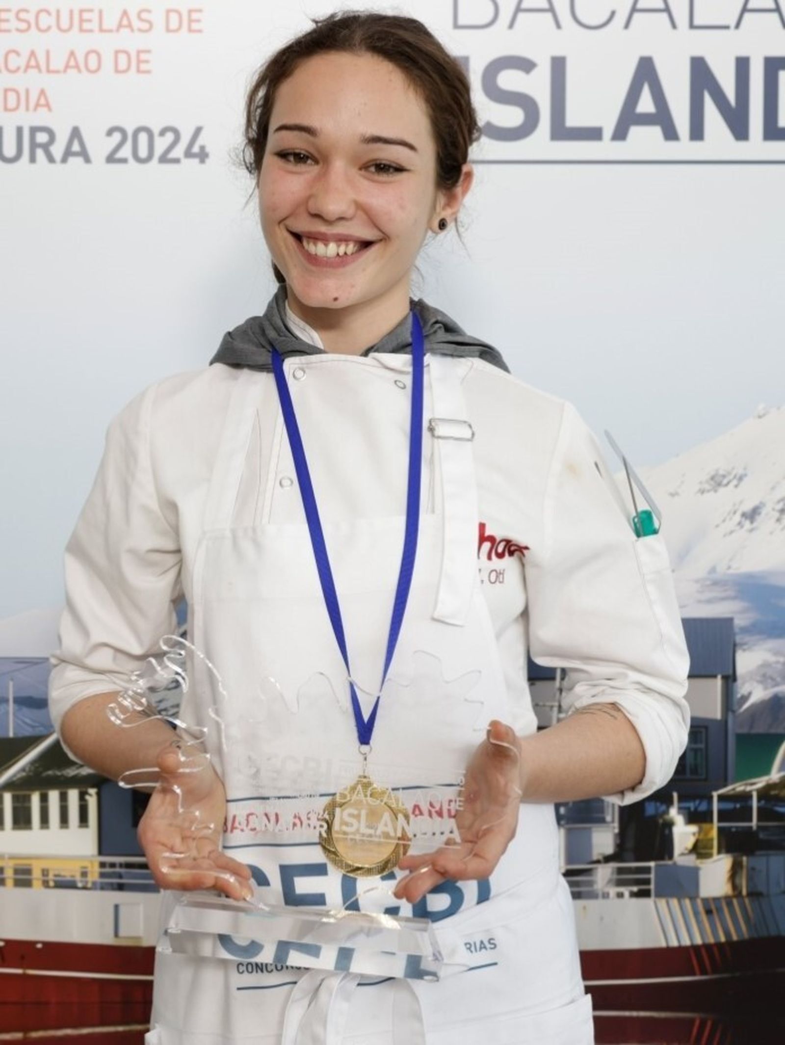 La ganadora del concurso de bacalao de Islandia, Marta Oti
