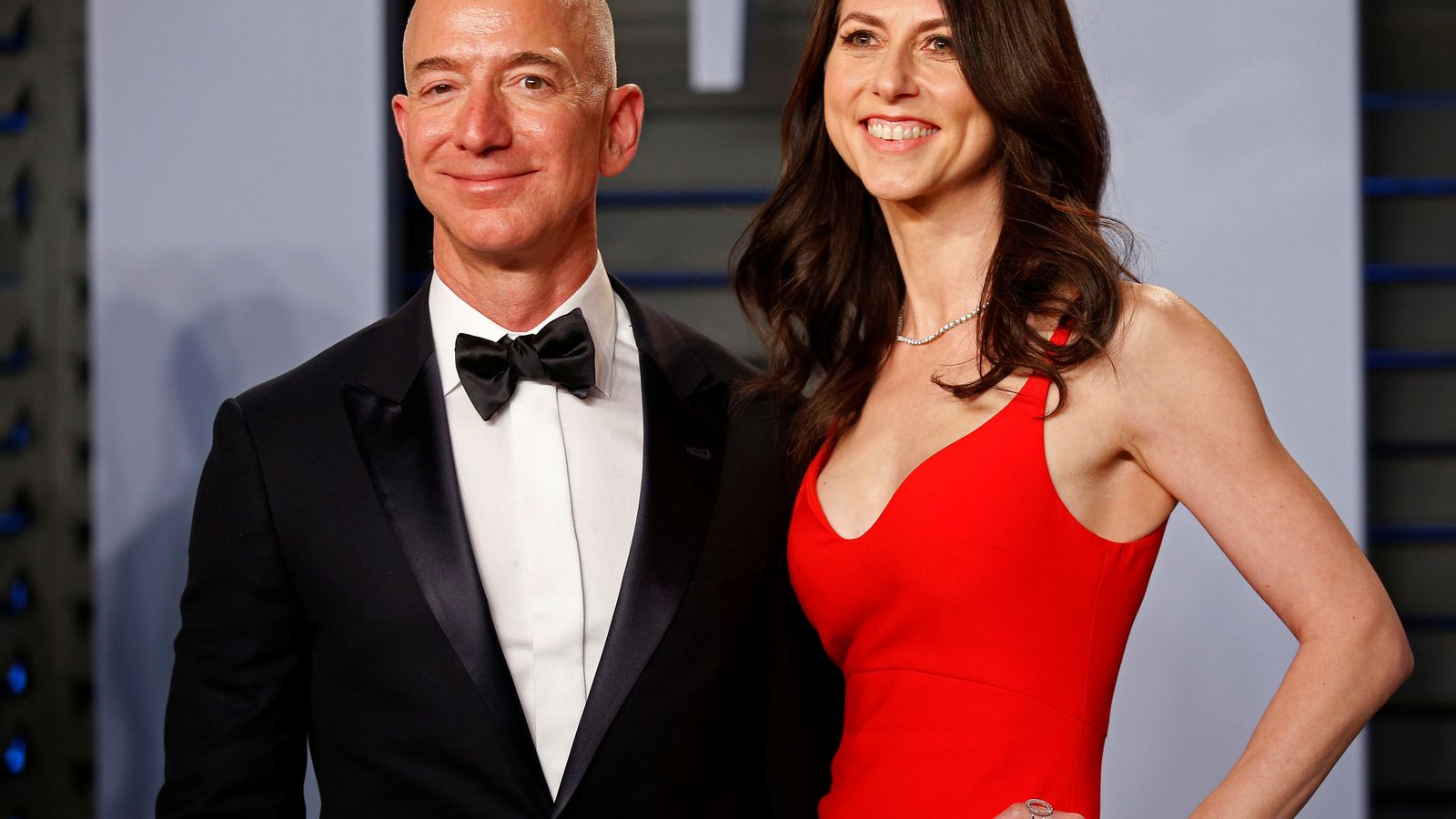 MacKenzie Scott con Jeff Bezos, cuando aún estaban juntos.