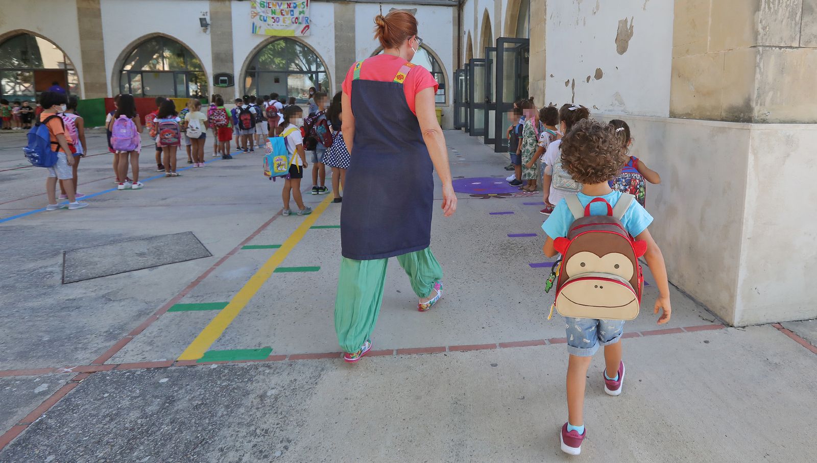 Vuelta al cole con medidas 'anti-Covid' en el colegio Isabel la Católica