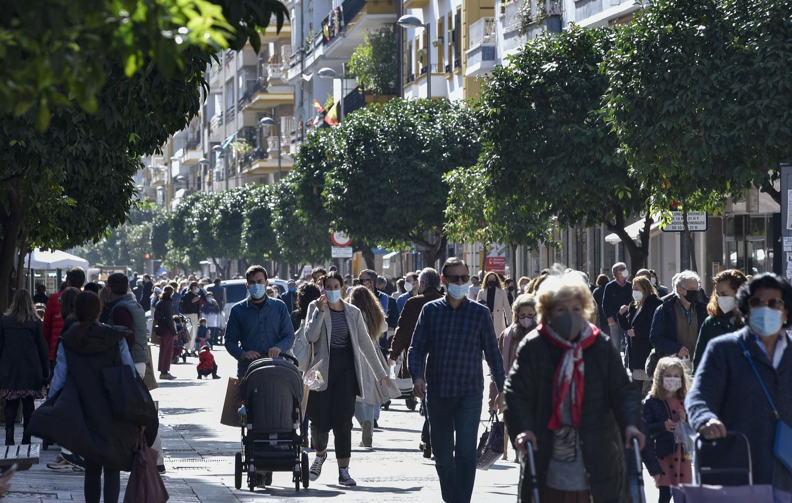 Las calles de los Remedios este fin de semana.