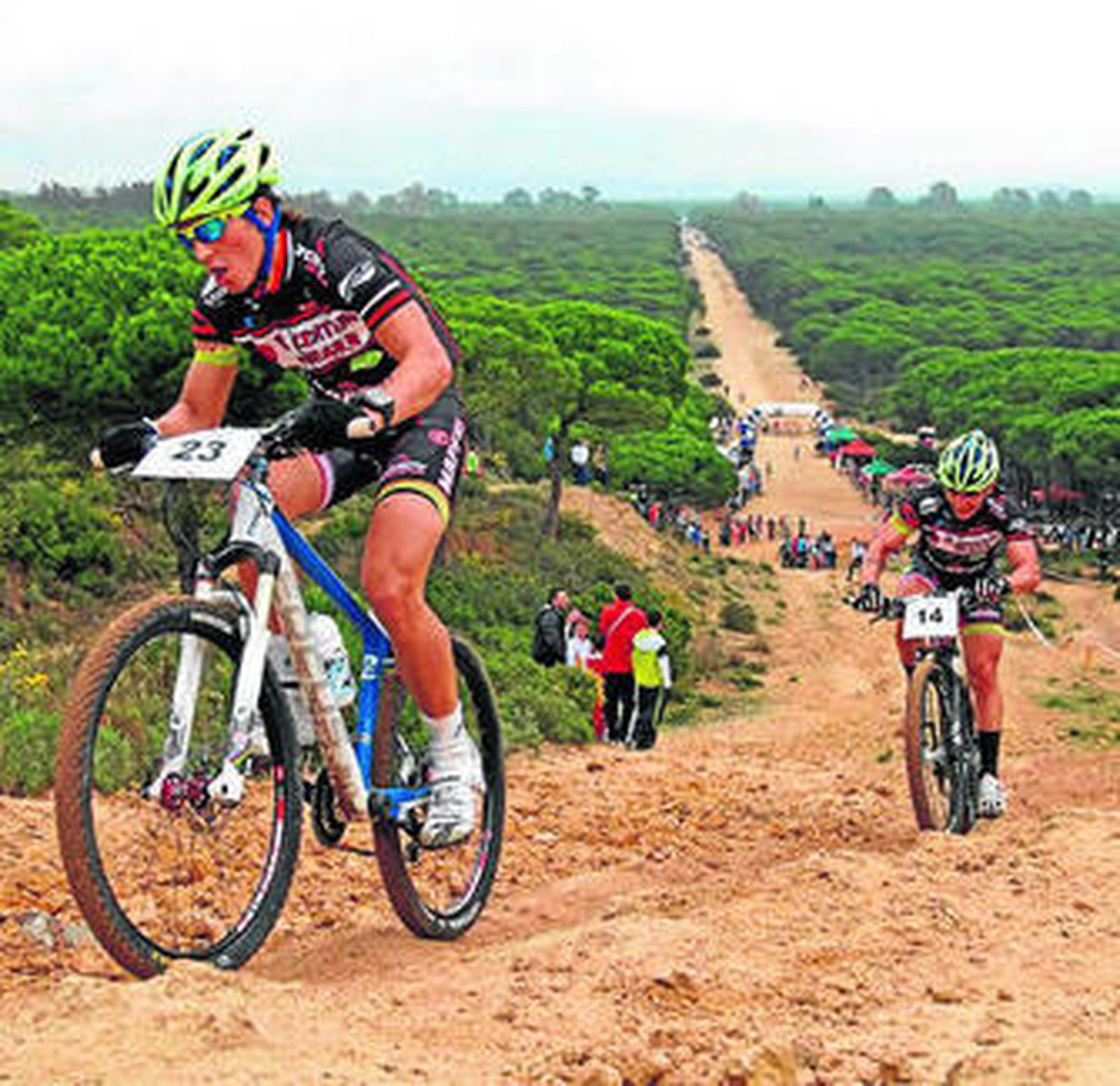 Uno de los momentos de la carrera.