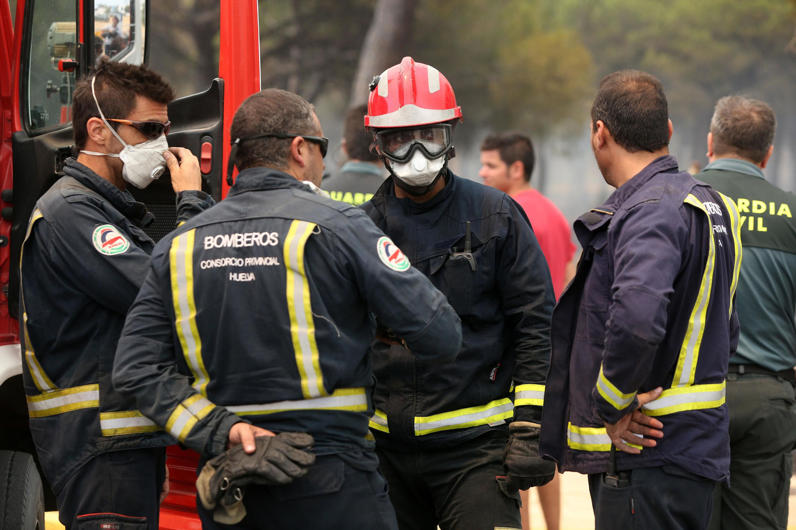 Las consecuencias del incendio en Mazagón