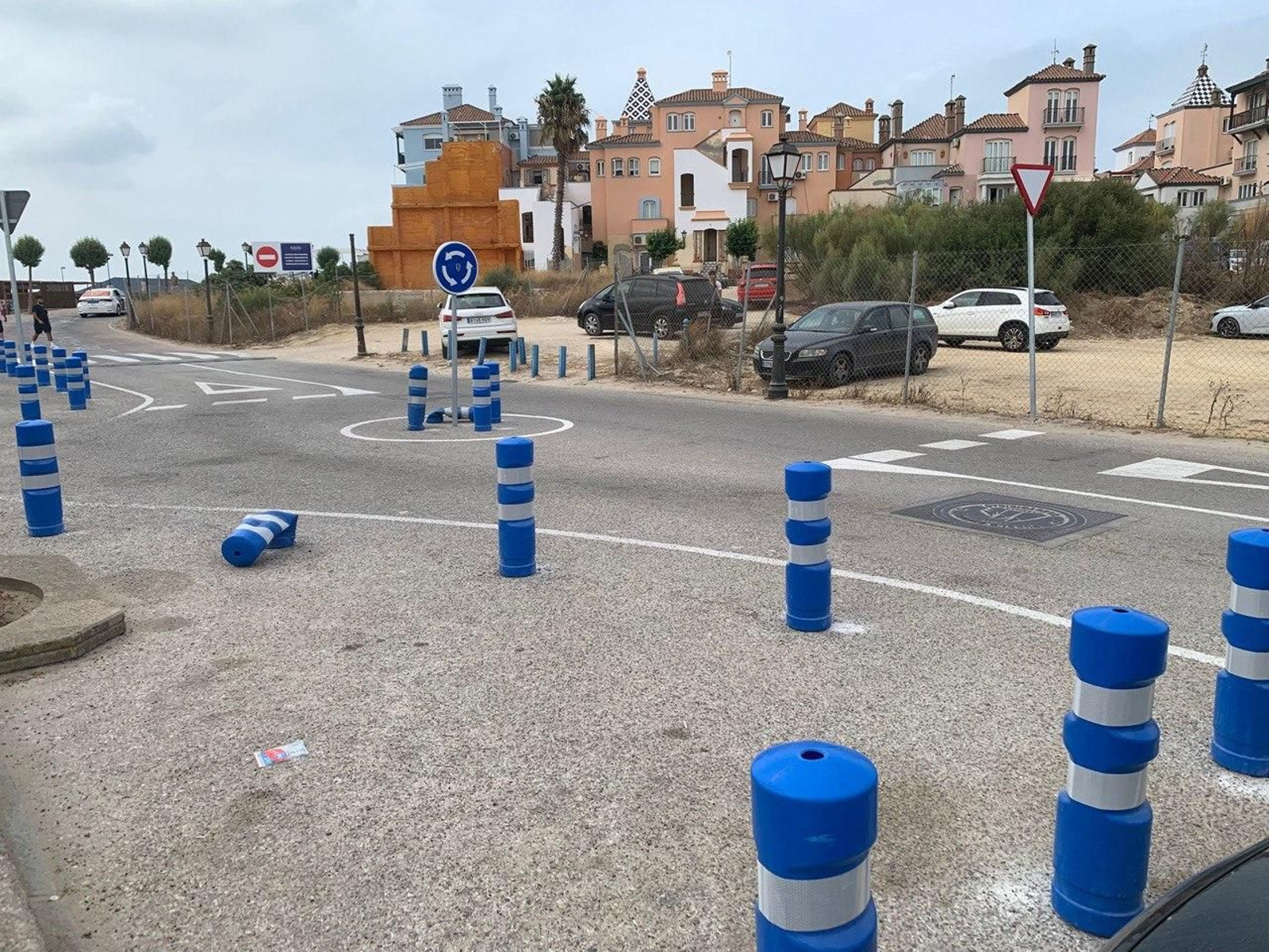 Una imagen de la rotonda habilitada hace algunas semanas.