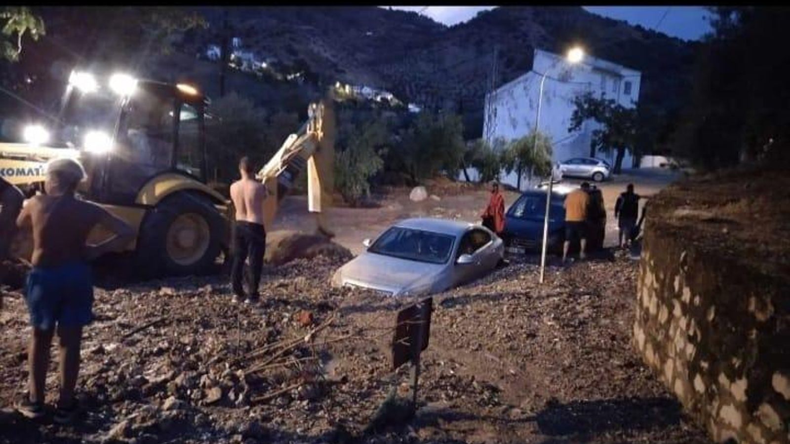 Desperfectos por el agua en La Cerradura, Pegalajar. Desperfectos por el agua en La Cerradura, Pegalajar.