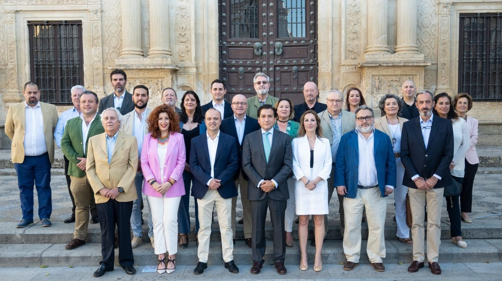 Los integrantes de la lista de Vox.