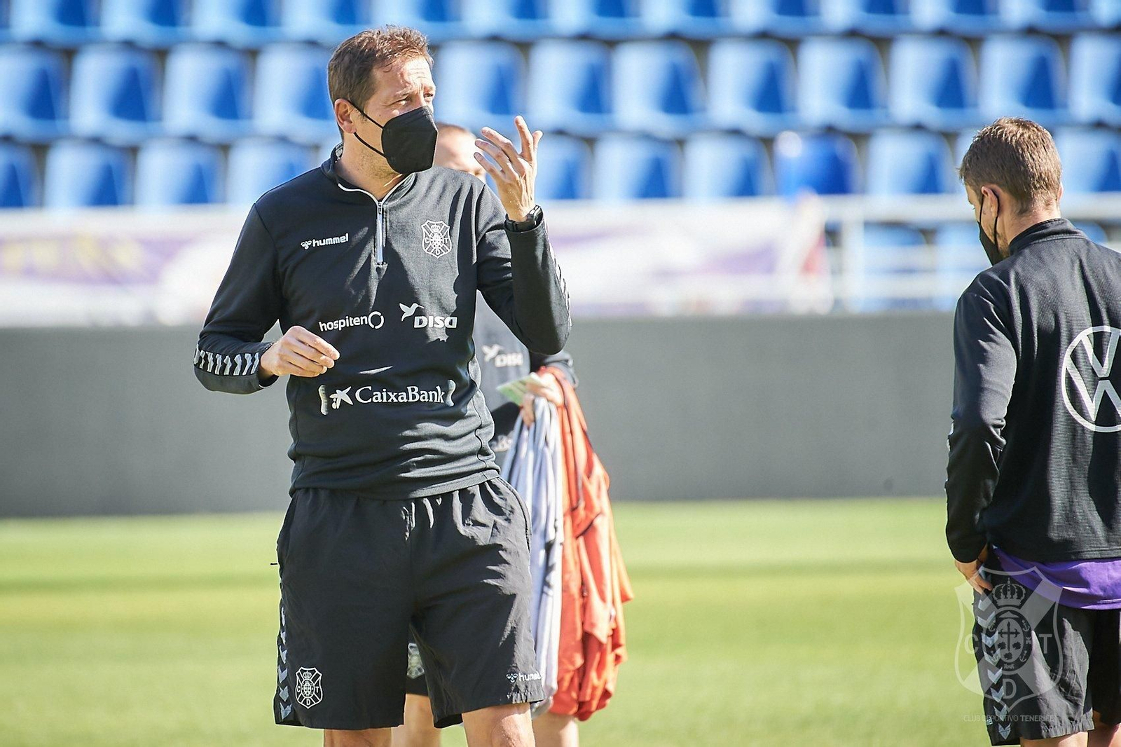 Ramis, durante un entrenamiento de los blanquiazules.