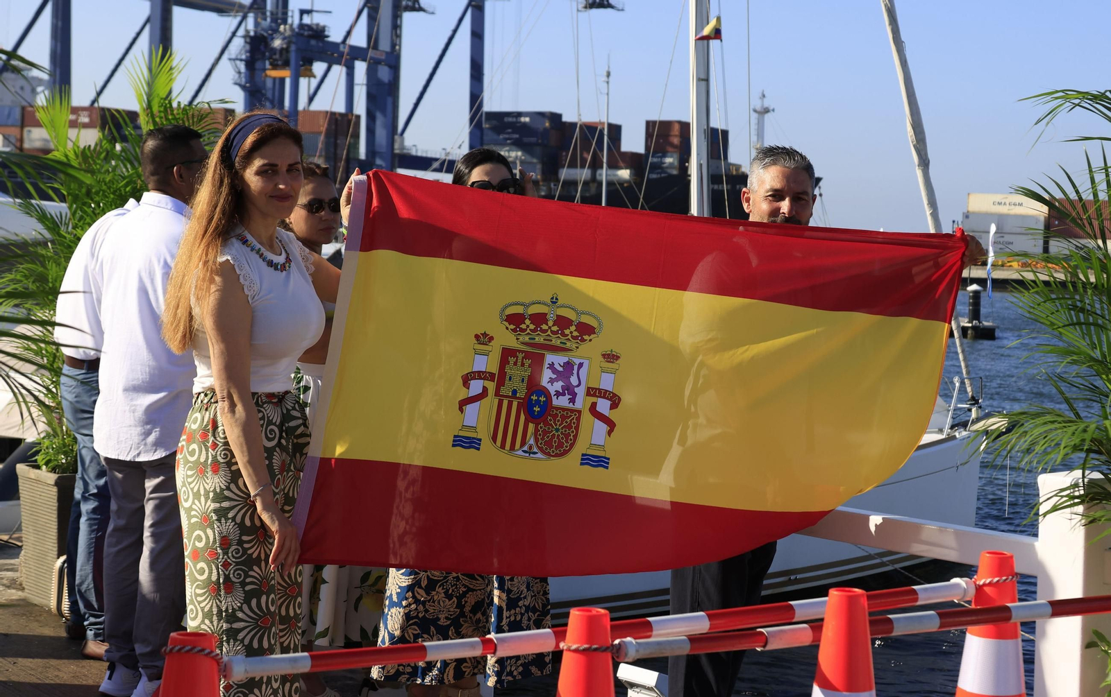 Las imágenes de la parada del 'Juan Sebastián de Elcano' en Cartagena de Indias (Colombia)