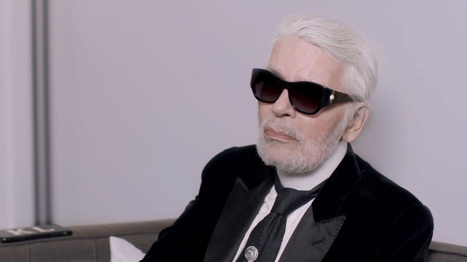 El mítico diseñador Karl Lagerfeld.