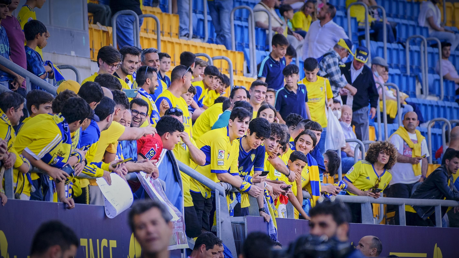 Ambiente  cadista durante el Cádiz CF - Real Madrid