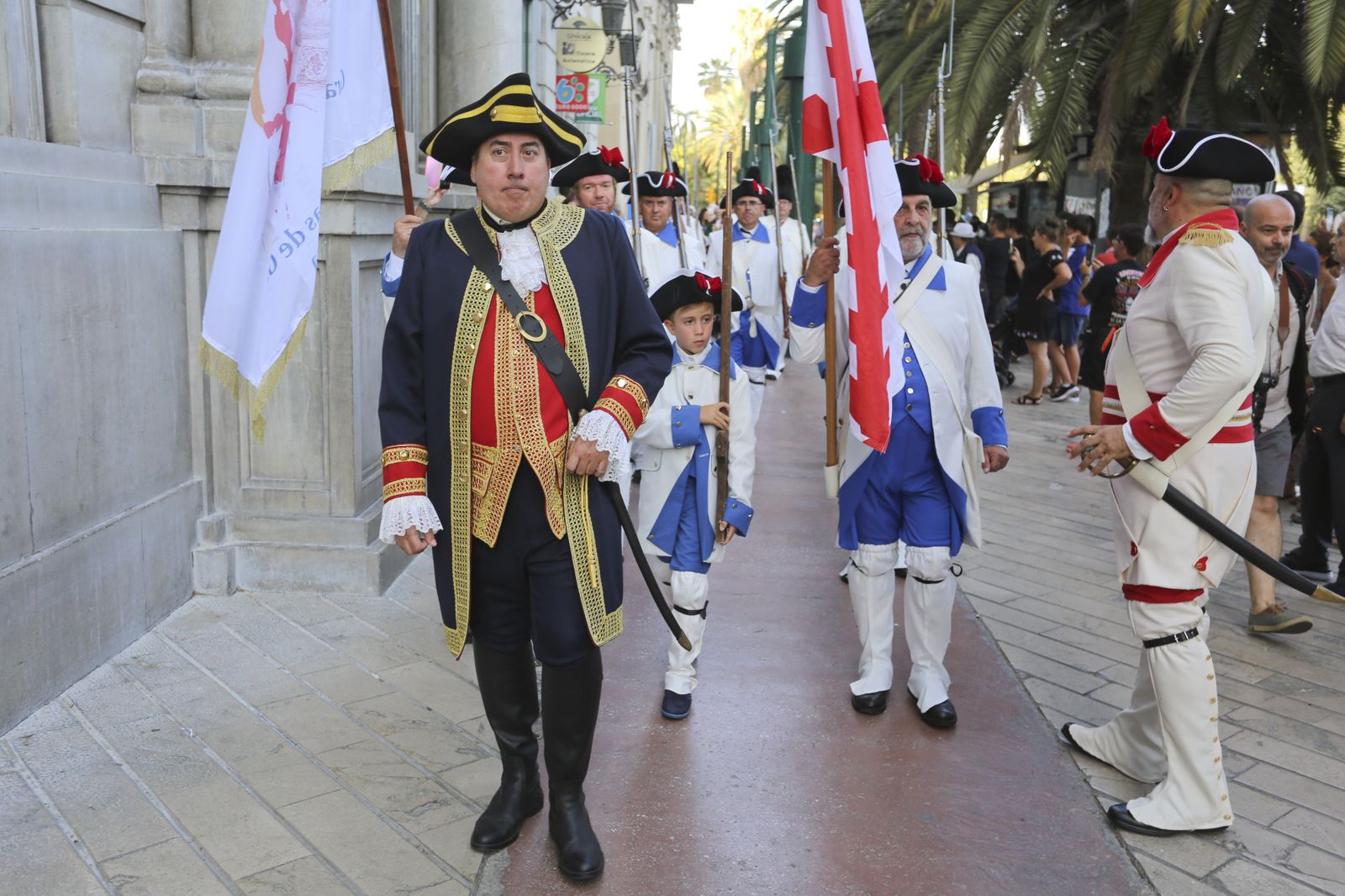 Las fotos del desfile en Málaga en recuerdo a Bernardo de Gálvez