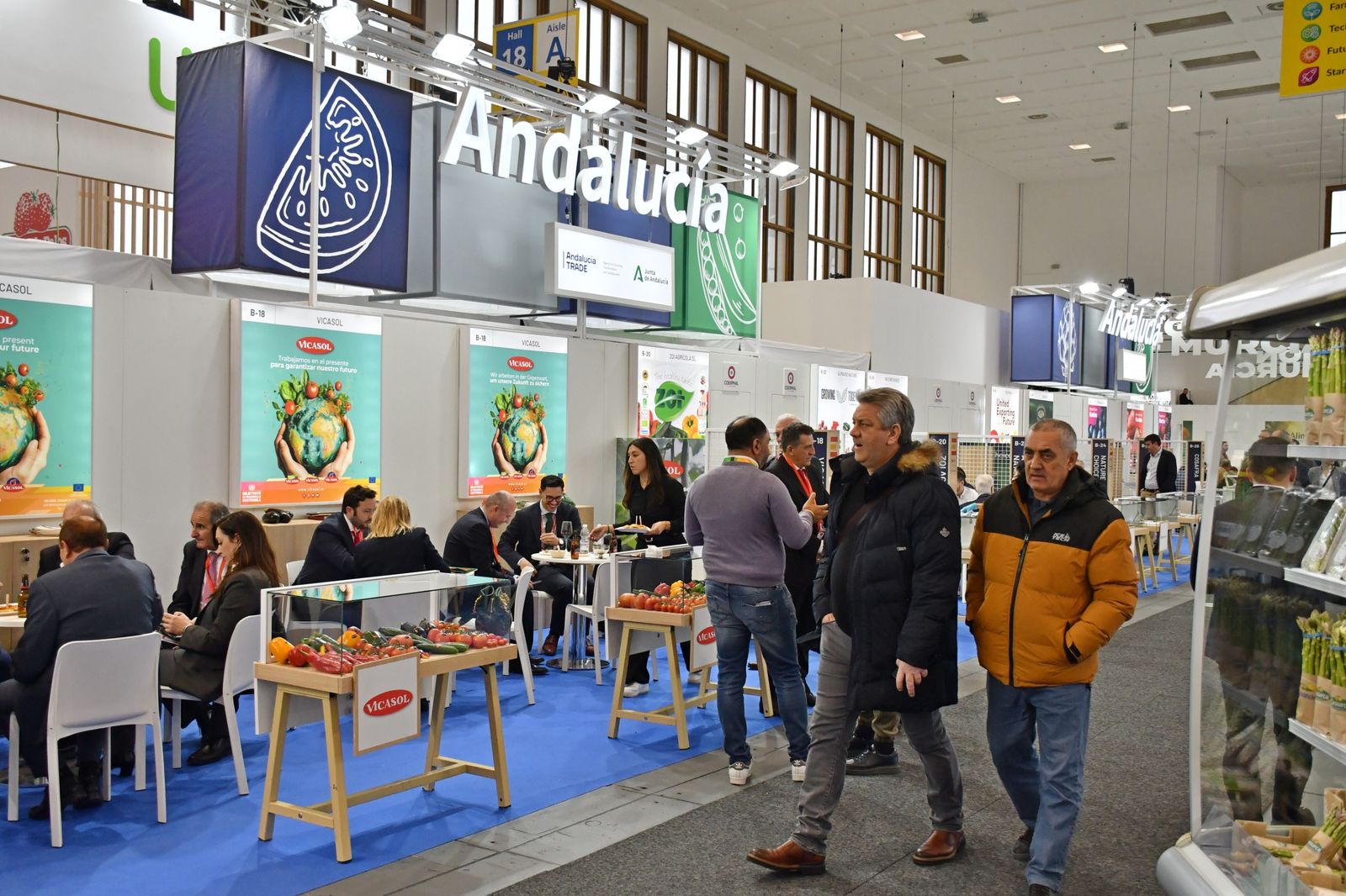 Varios estand de Fruit Logistica de Berlín