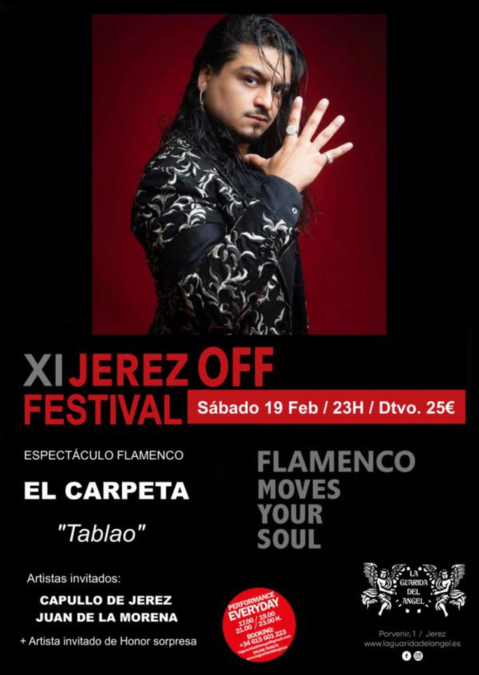 El Carpeta actuará el próximo 19 de febrero en La Guarida del Ángel