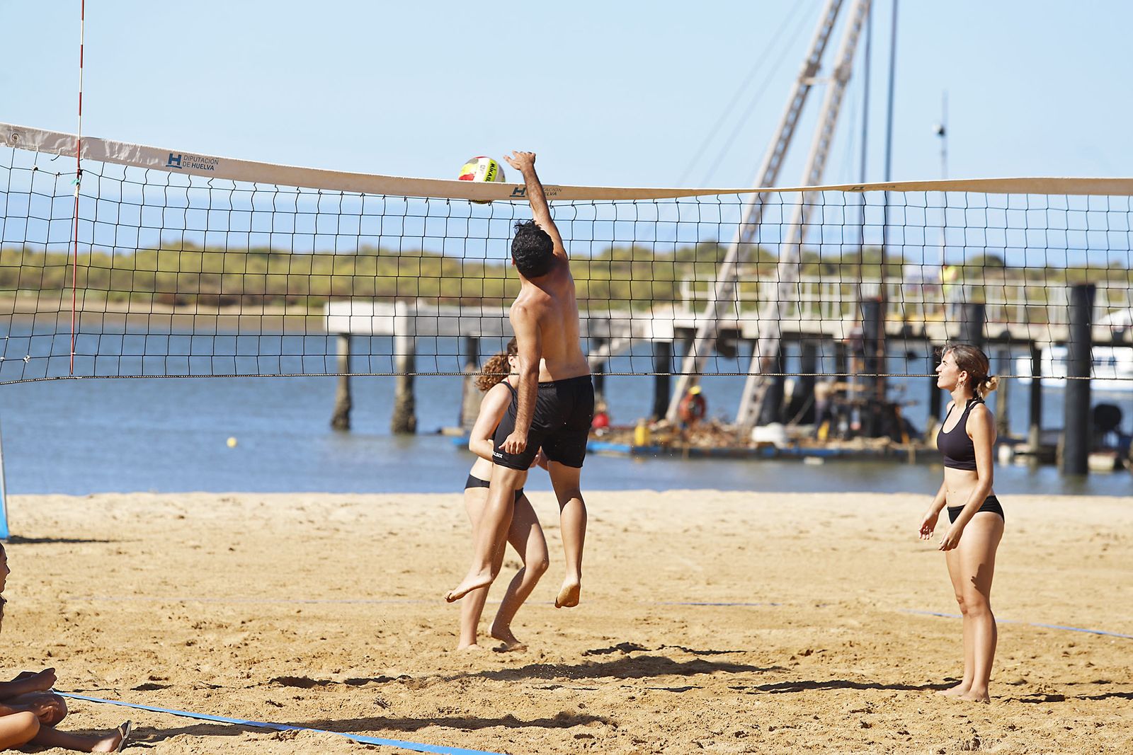 Imágenes de las playas de Huelva en el sábado 15 de agosto