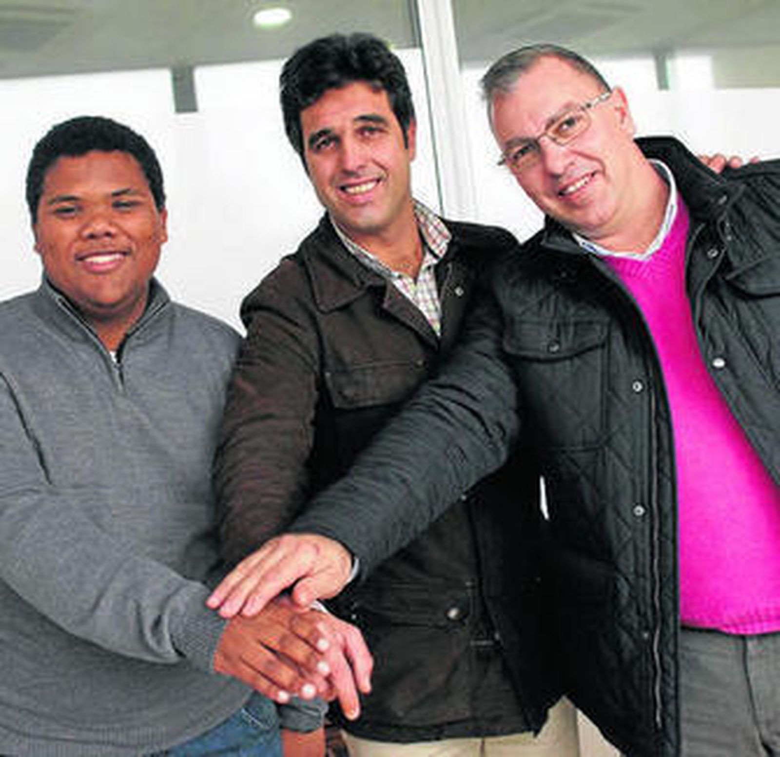 Jesús Thian Rodríguez, Santiago Manciño y Francisco Javier Vallejo.