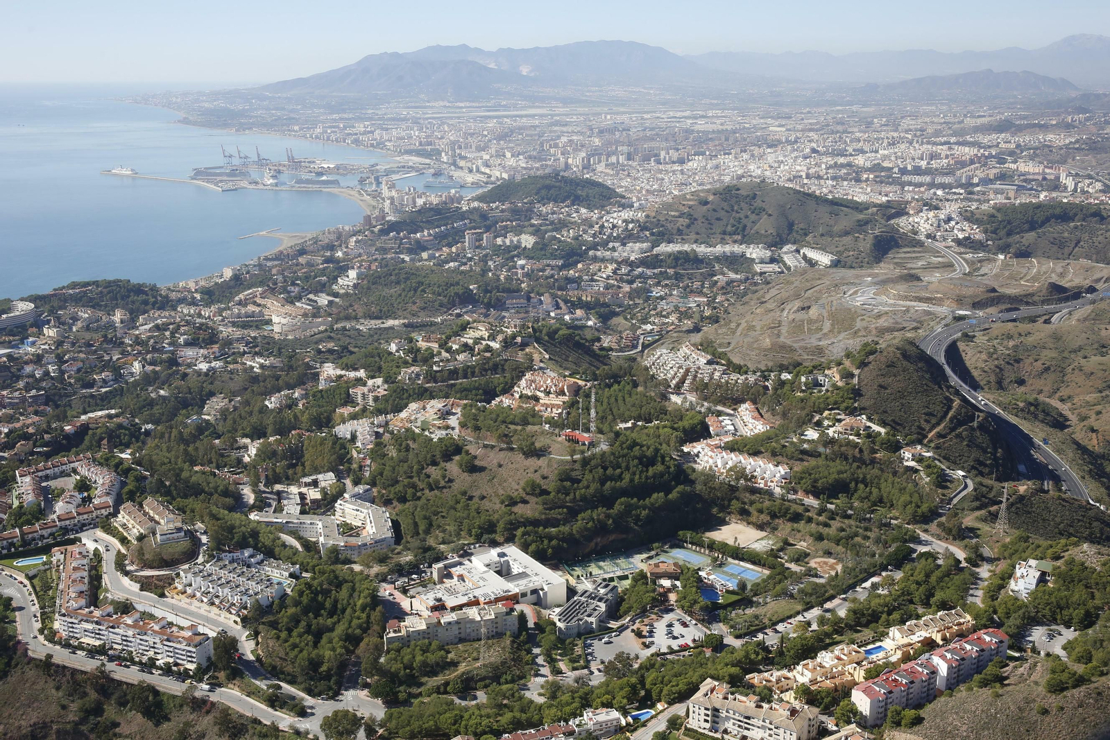Vista aérea de la zona de El Limonar.