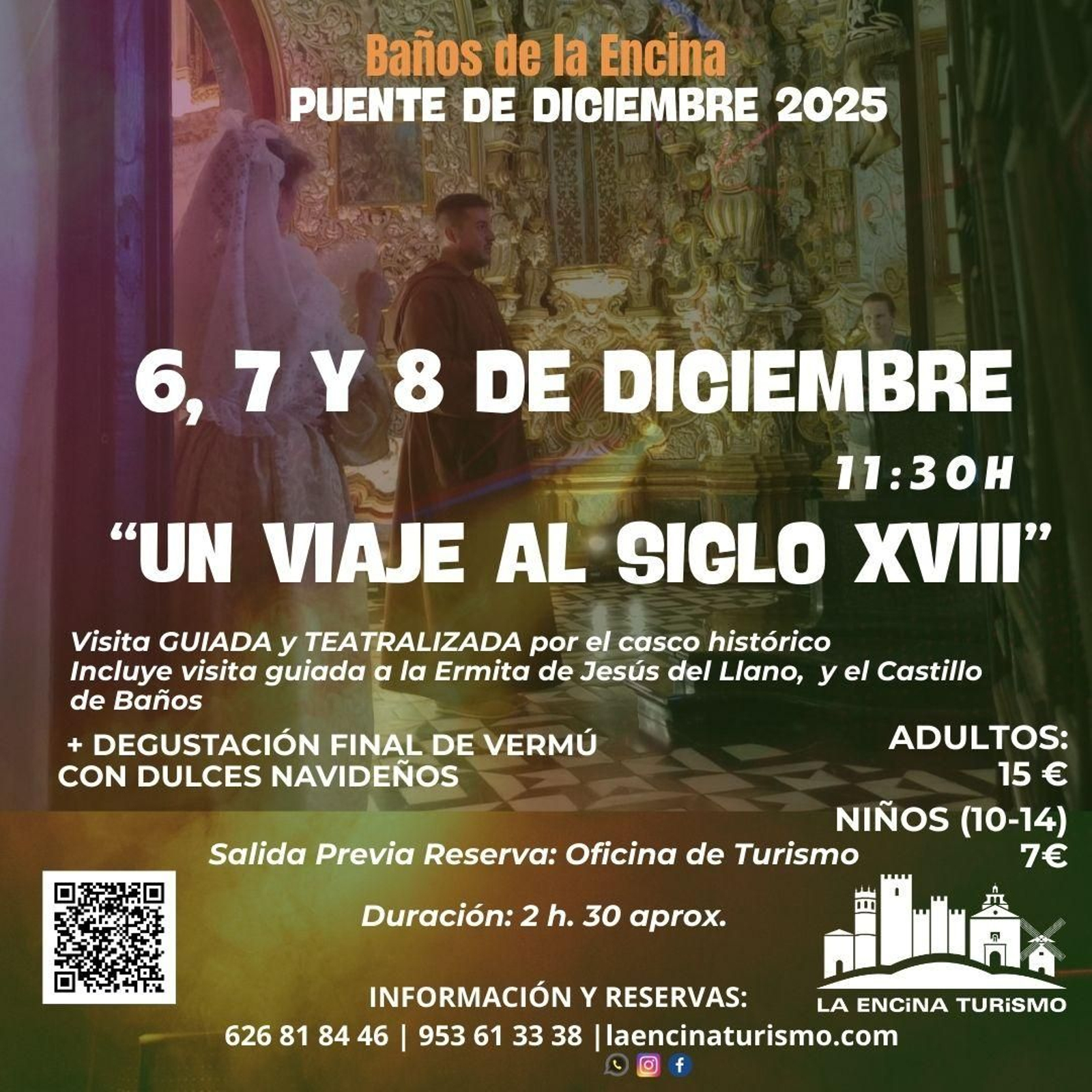 De sábado a lunes, aprovecha estas rutas teatralizadas para conocer los sitios con más encanto del pueblo bañusco.