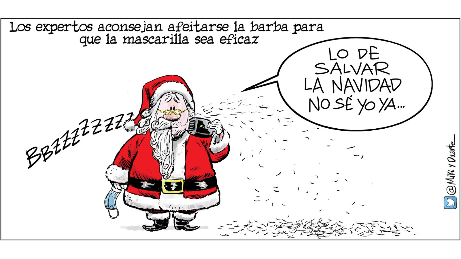 Barbas y mascarillas