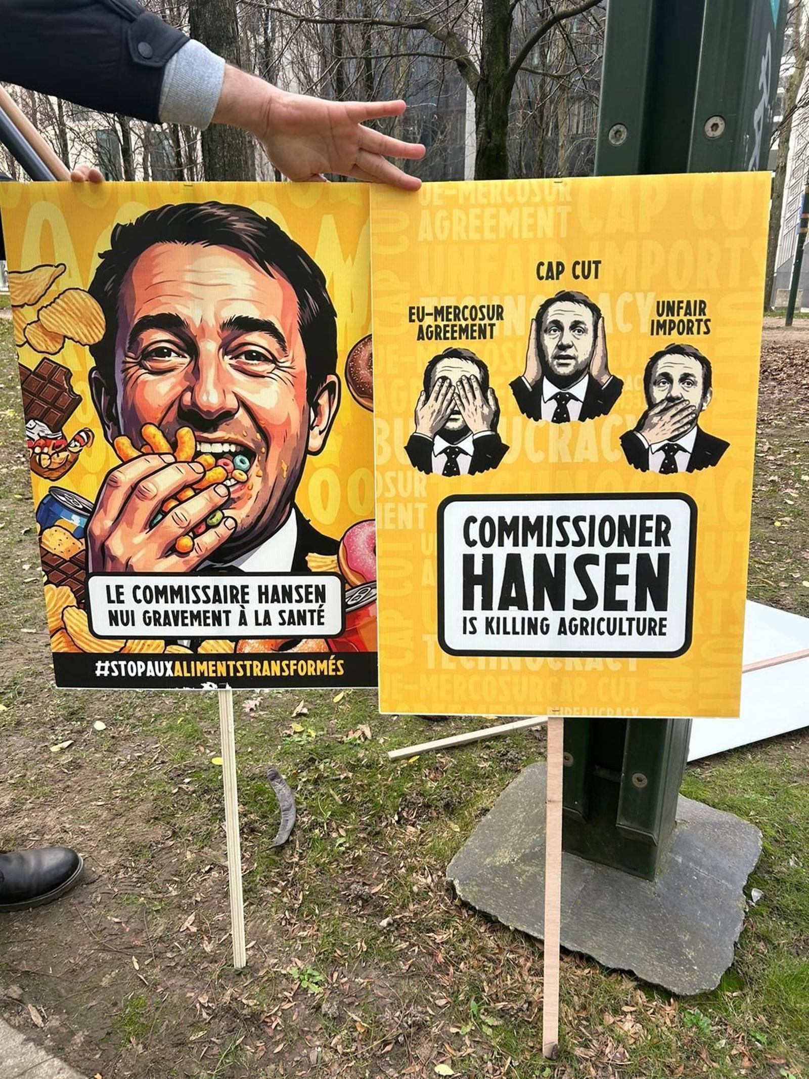 Los agricultores protestan en Bruselas