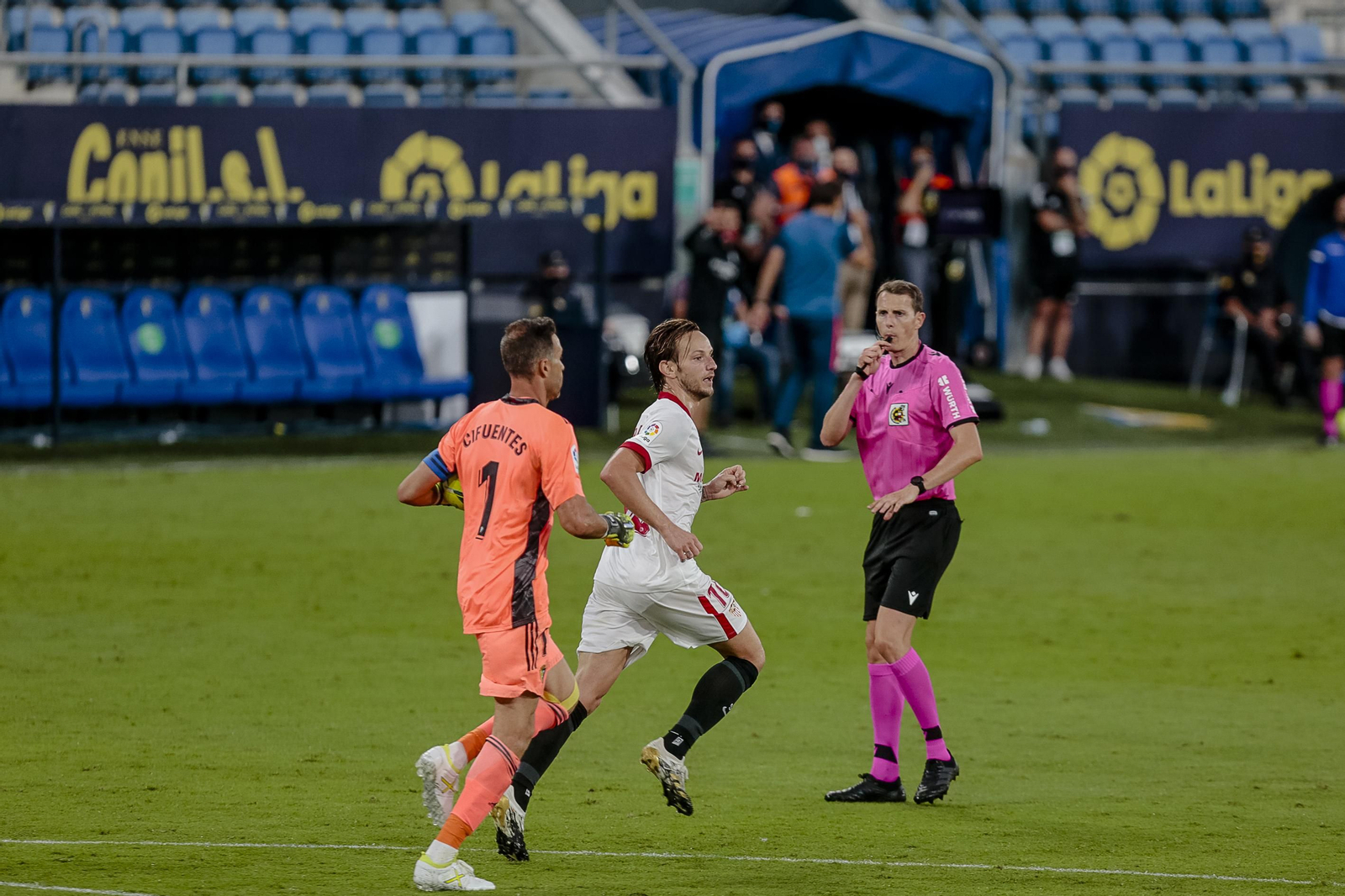 Medié Jiménez, en el partido en Carranza