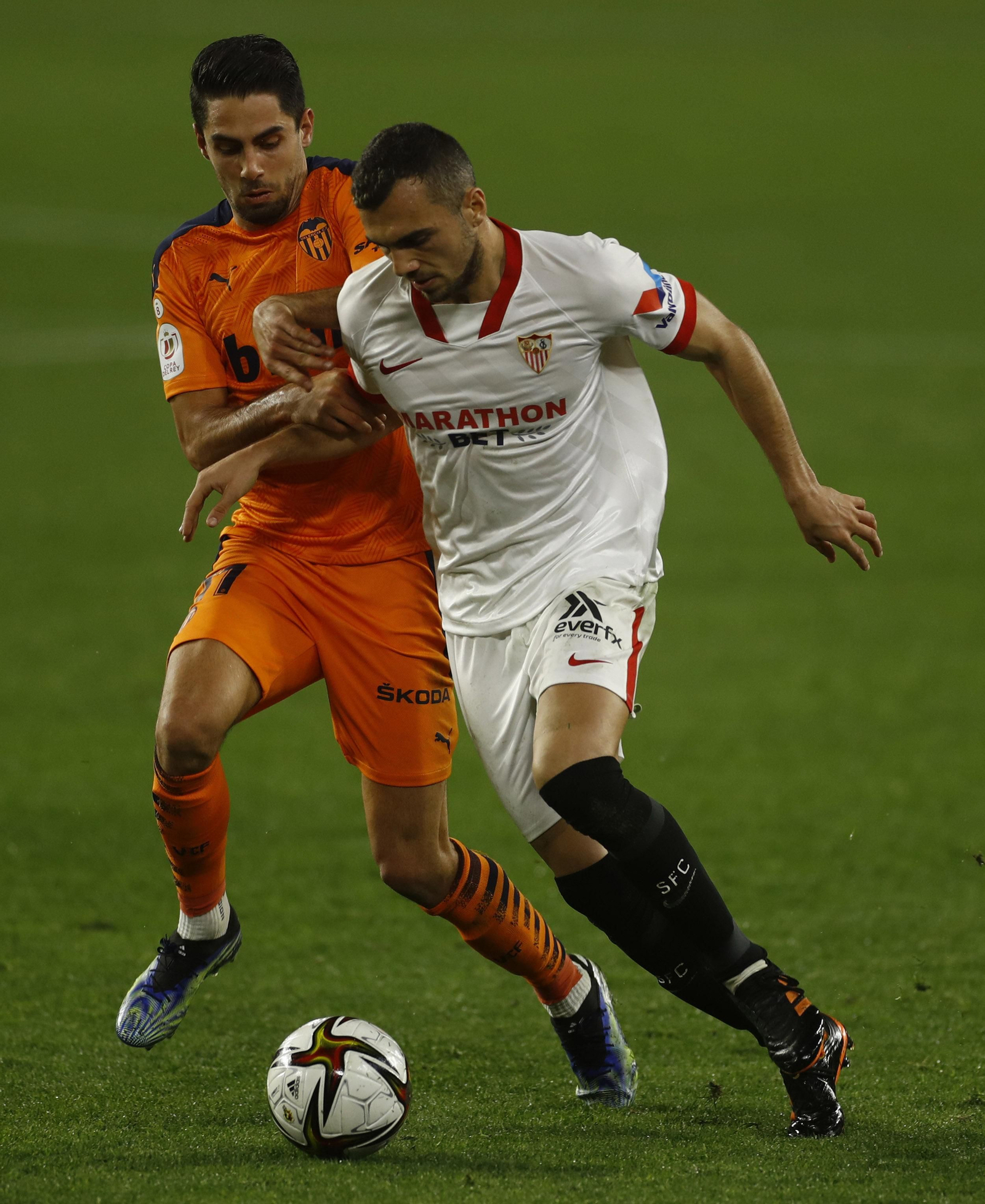 El Sevilla-Valencia de Copa del Rey, en imágenes