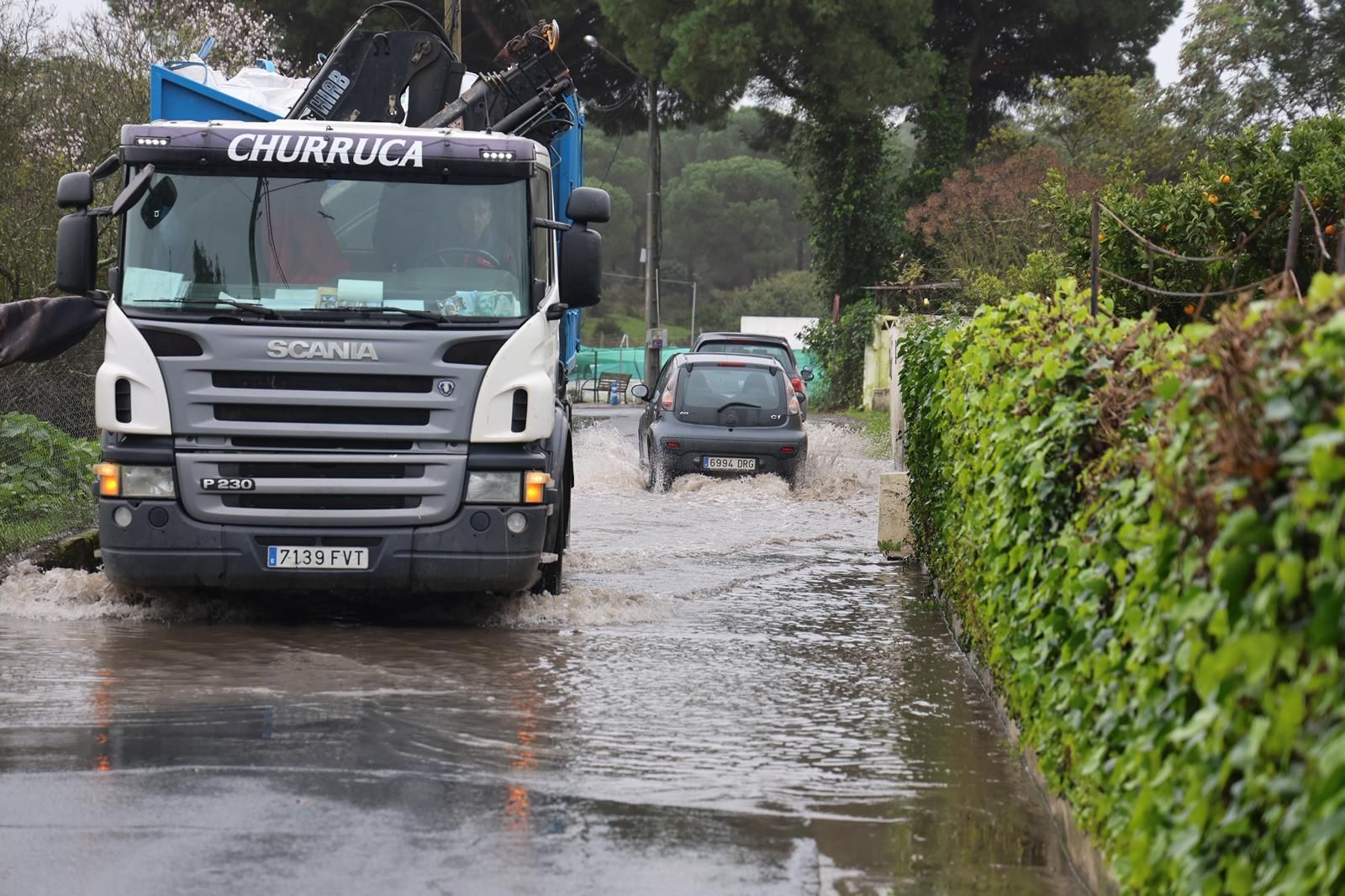 Fotografías de El Portil y El Rincón, donde los vecinos han sido desalojados por la borrasca Leonardo