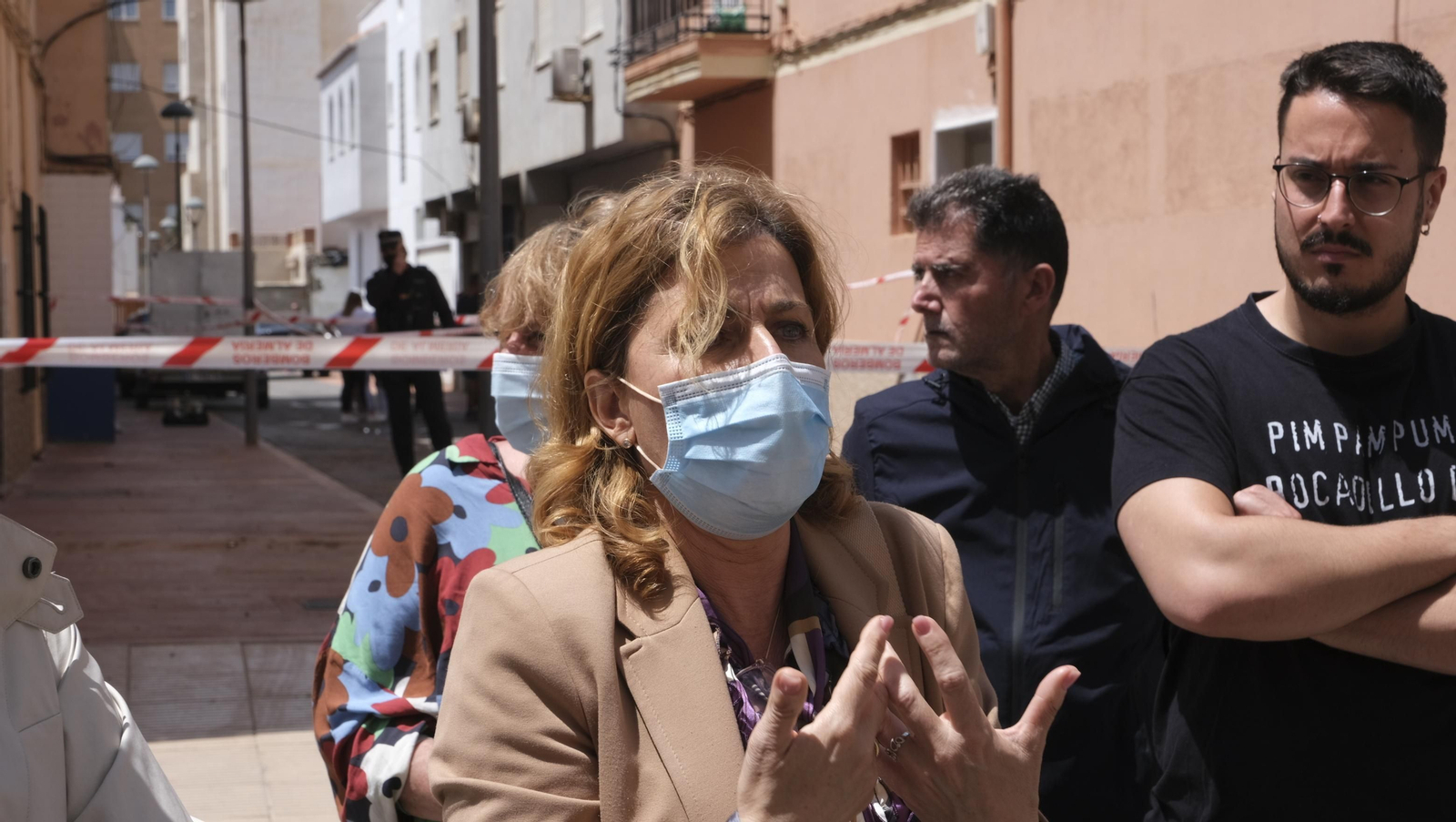 Imágenes de la vivienda con daños en el Tagarete. Almería