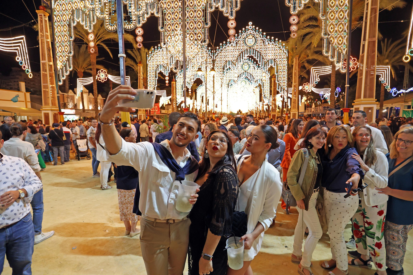 Sábado de feria y alumbrado en Jerez