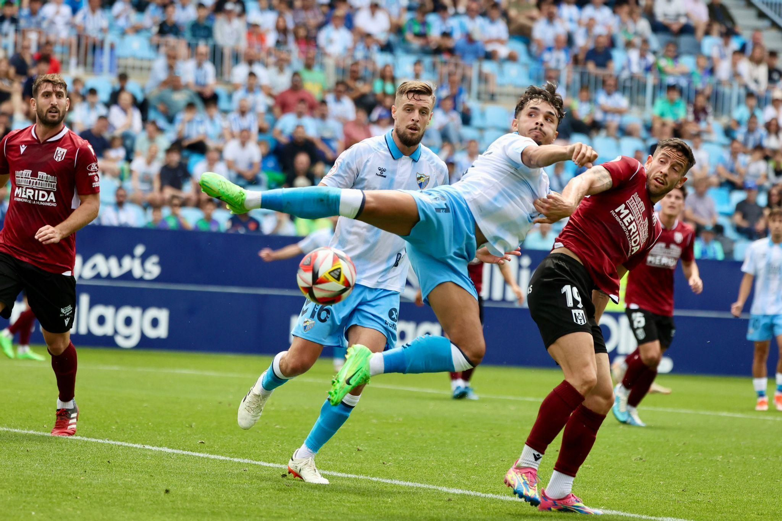 El Málaga CF - Mérida, en fotos
