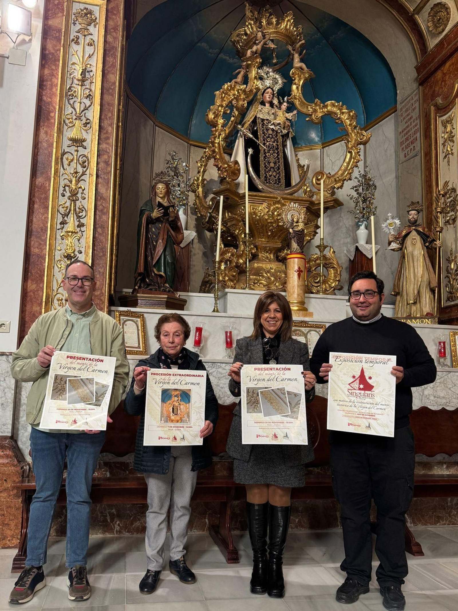Presentación de los actos extraordinarios en honor de la Virgen del Carmen.