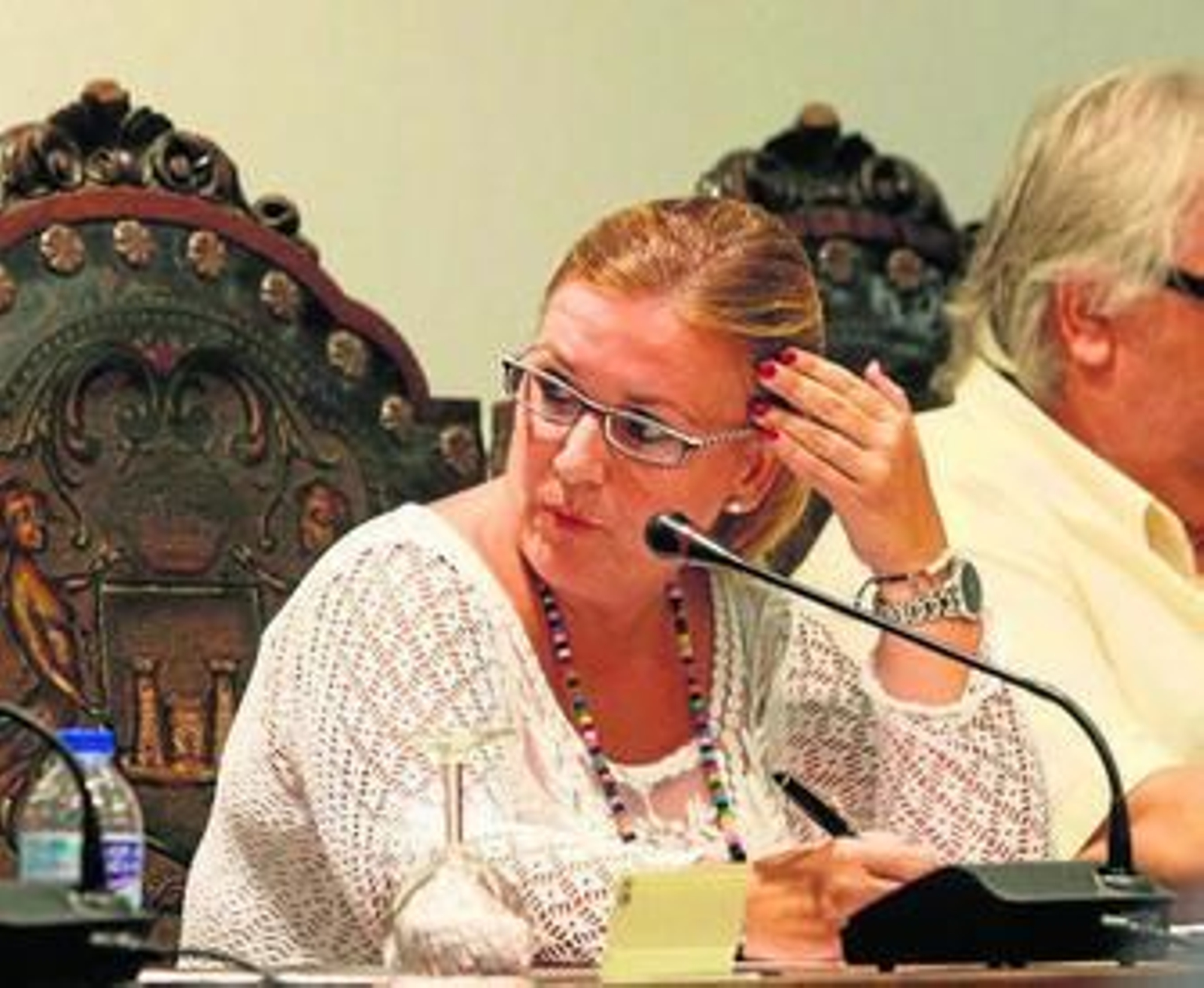 Asunción Barranco, durante un pleno reciente.