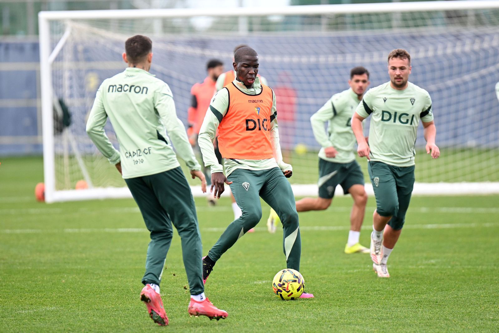 Moussa Diakité en un entrenamiento.