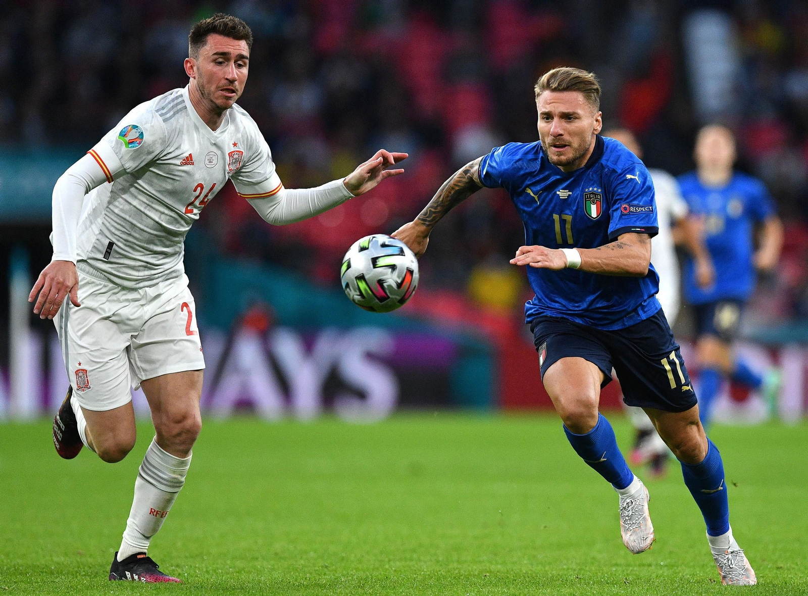 Las imágenes de la semifinal Italia-España de Eurocopa