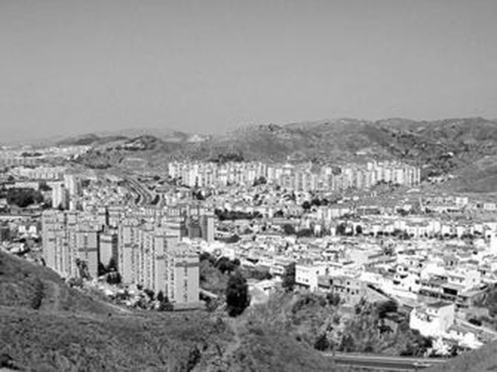 Barriada de La Palmilla de la capital malagueña vista desde Los Montes.