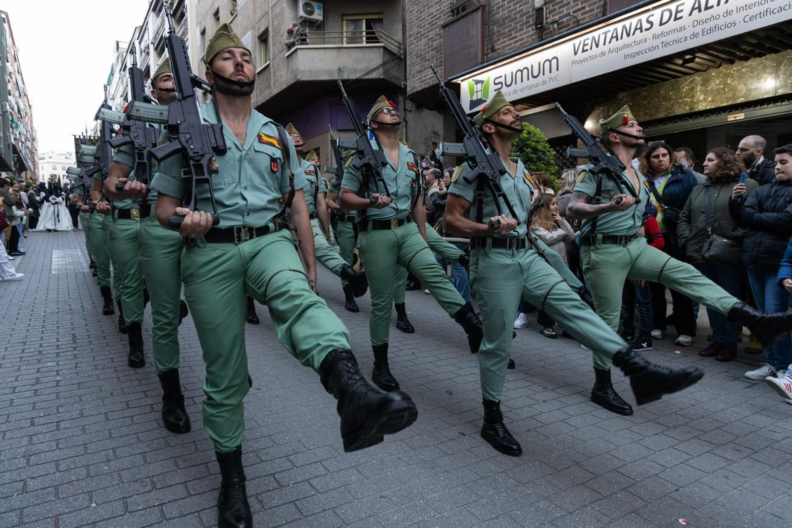 La Legión y el Cristo de la Buena Muerte es uno de los binomios de la Semana Santa.