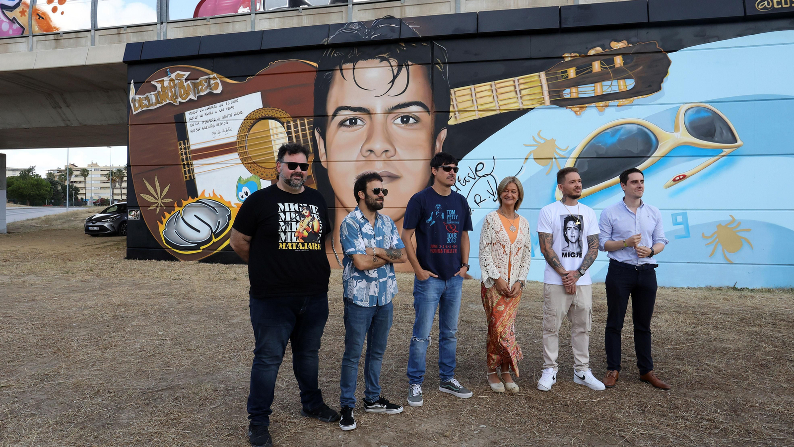 Graffiti de Migue Benítez de 'Los Delinqüentes' en San José Obrero
