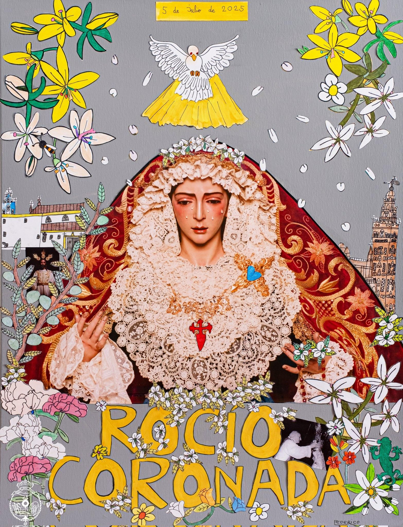 El cartel de la coronación de la Virgen del Rocío