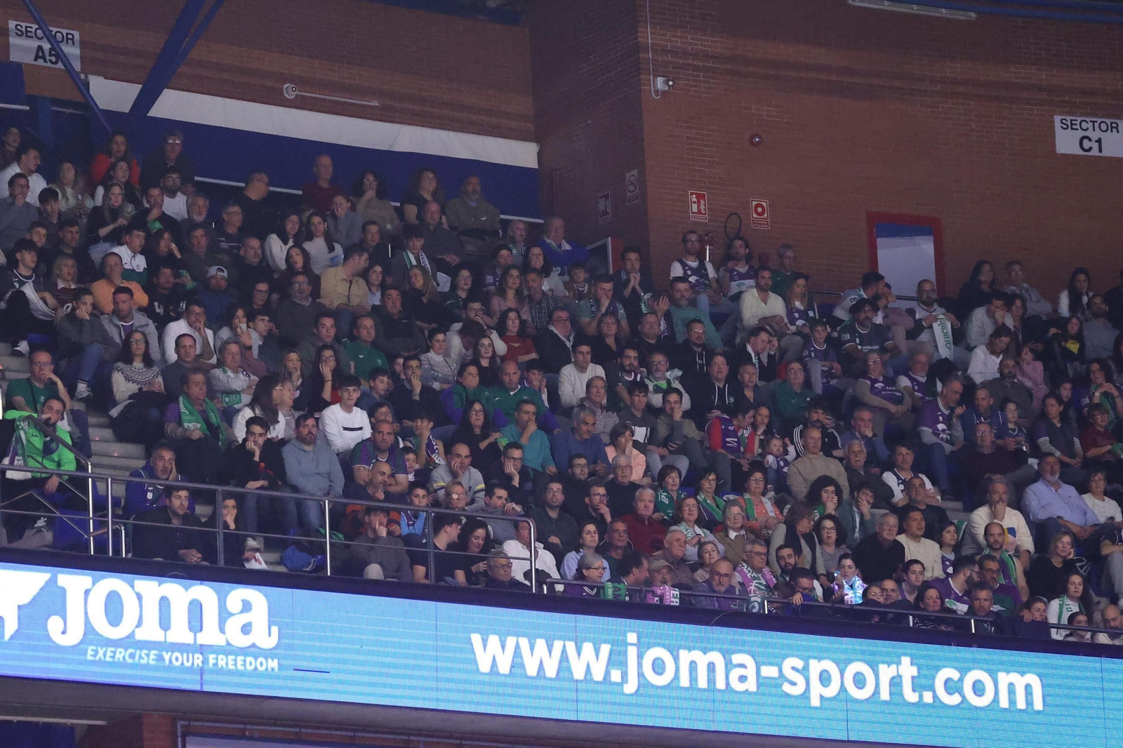 Búscate en las gradas del Carpena durante el Unicaja-Valencia Basket