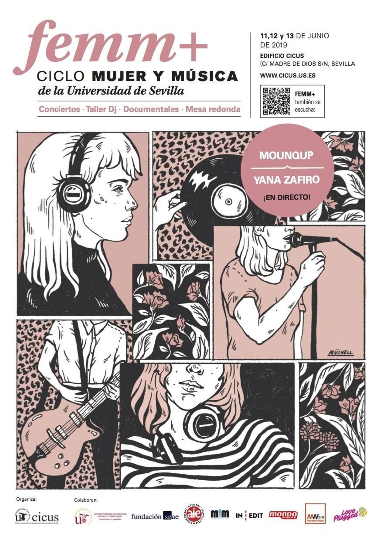 Detalle del cartel de la segunda edición del ciclo Femm+