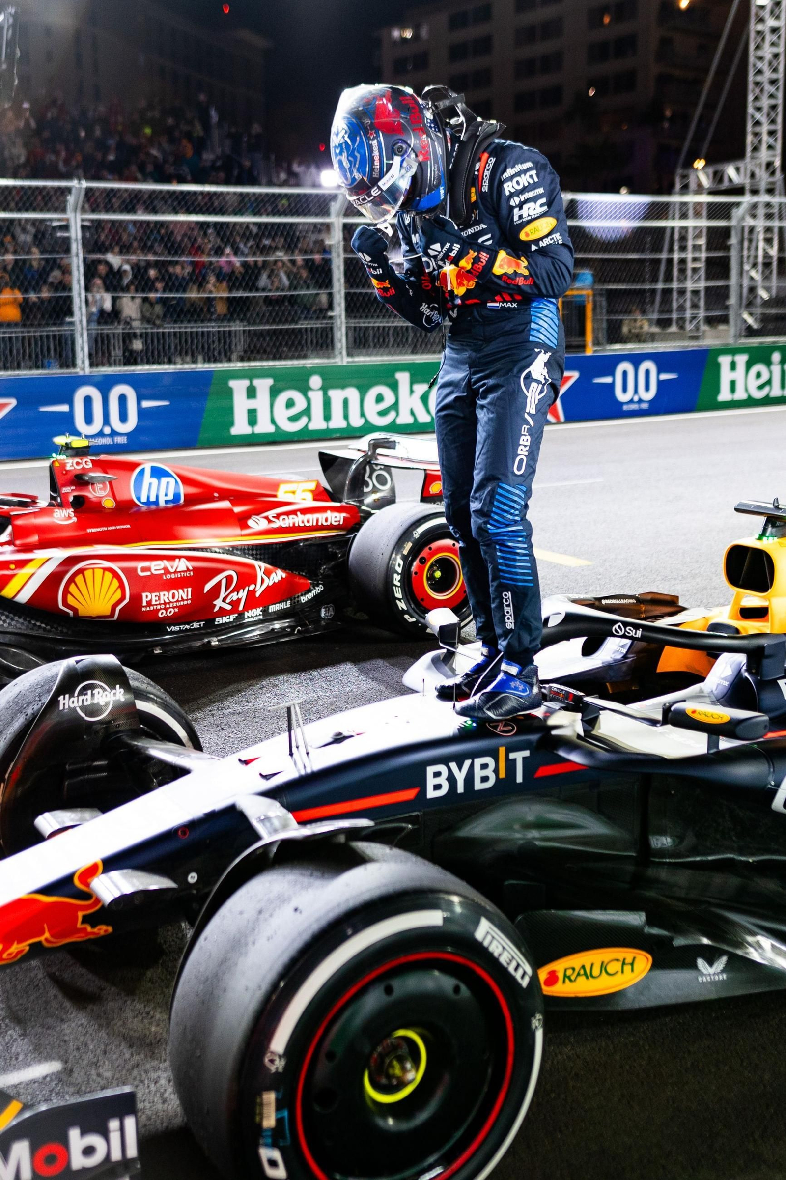 Las fotos del título mundial de Verstappen en Las Vegas