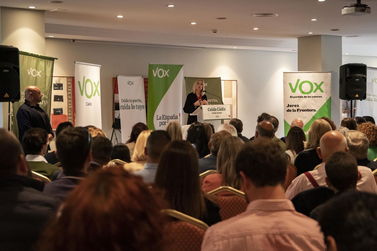 Espinosa de los Monteros, en un mitin de Vox en Jerez