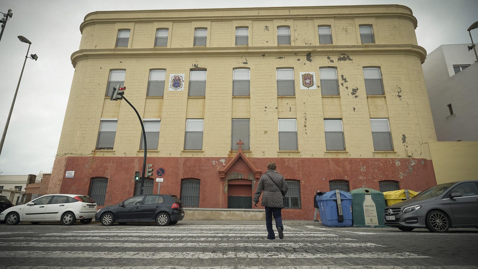 Imagen del colegio La Salle-Mirandilla tomada en la tarde de ayer.