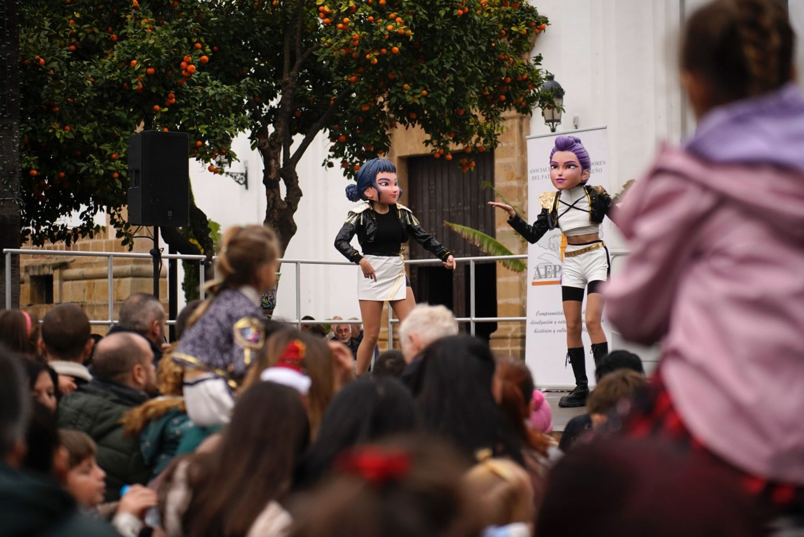 Fotos de las campanadas infantiles en la Plaza Alta de Algeciras