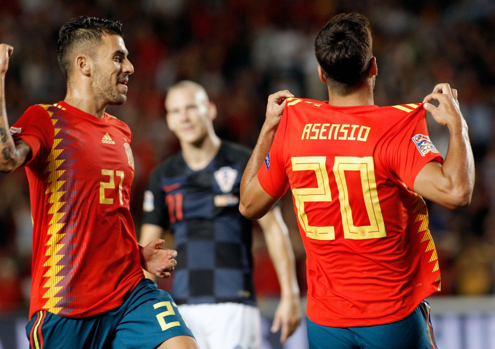 Las imágenes del España-Croacia